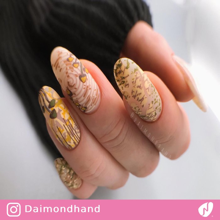 Stamped Mushroom Nails
